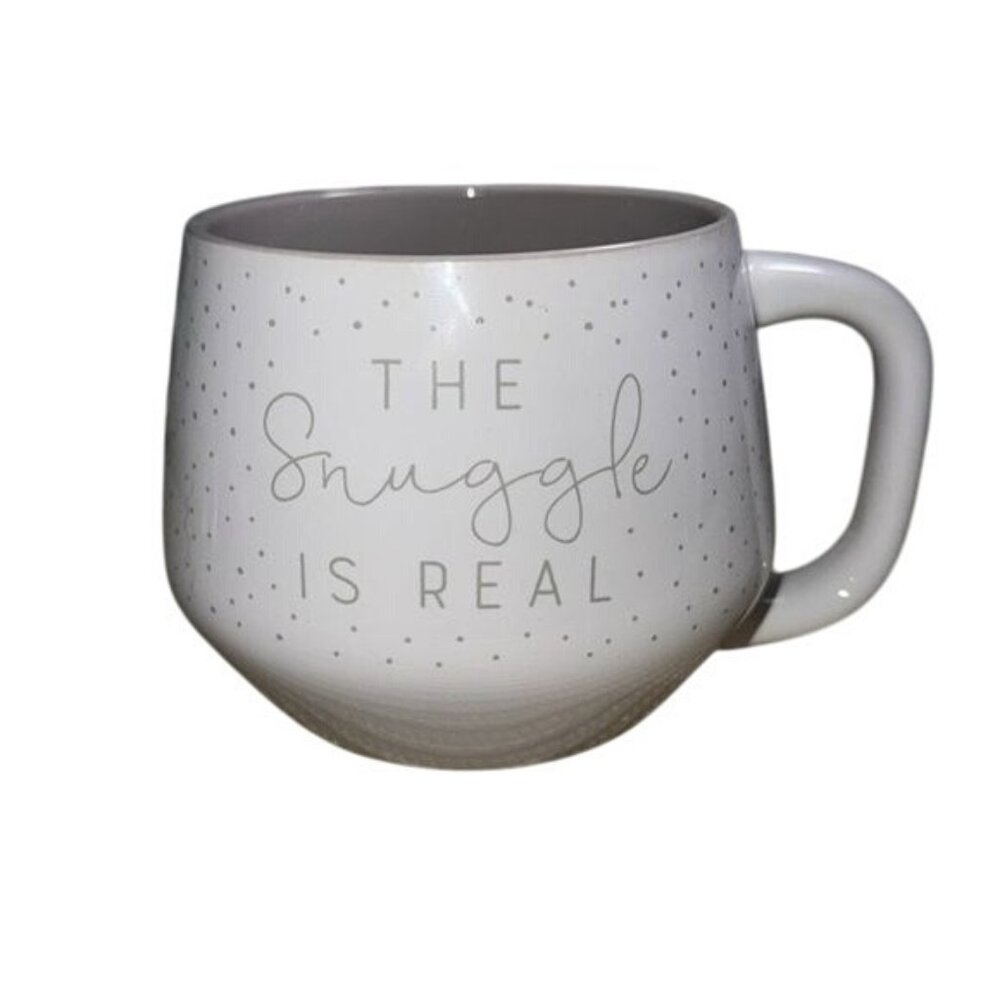 Large Ceramic Mug "The Snuggle Is Real" By Jo-Ann Stores  Microwave & Dishwasher